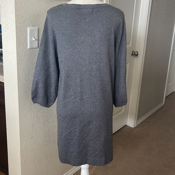 Style & Co. Gray Dress with Studded Design Size Large - Picture 4 of 6
